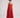 Lucie Long Shantung Silk A line Dress - Red