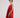 Lucie Long Shantung Silk A line Dress - Red